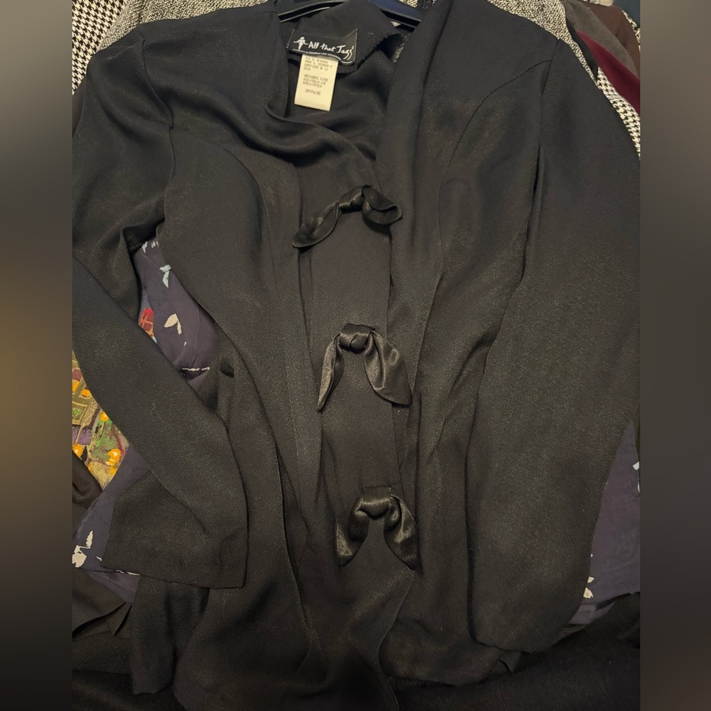 All that Jazz Black Blazer Classic Suit Jacket